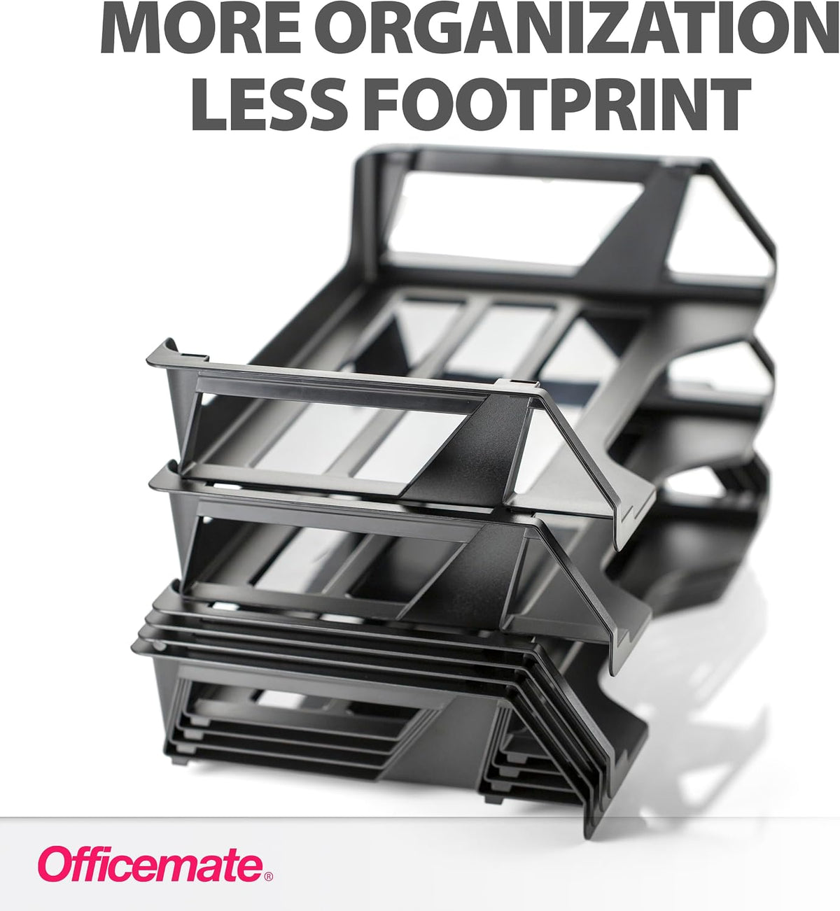 Officemate Recycled Desk Tray, Side Load, 15 1/8 x 8 7/8 x 15, Letter/A4, 6/PK (26212)