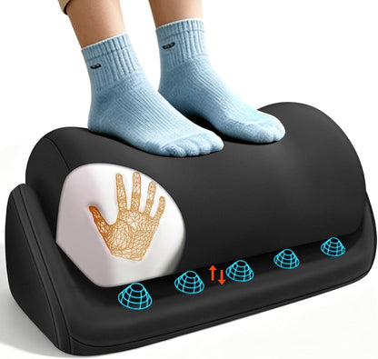 Foot Rest for Under Desk at Work, Adjustable Desk Foot Rest & Foot Stool for Office Work, Gaming Desk Accessories, Multi-Use Leg Rest Pillow for Couch, Bed Sleeping,Washable Cover