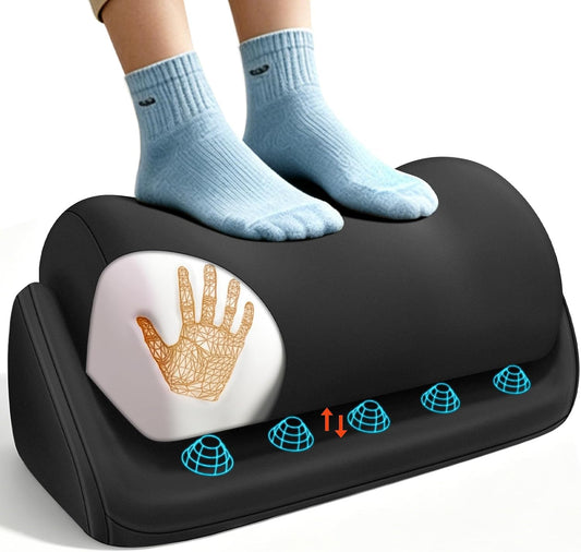 Foot Rest for Under Desk at Work, Adjustable Desk Foot Rest & Foot Stool for Office Work, Gaming Desk Accessories, Multi-Use Leg Rest Pillow for Couch, Bed Sleeping,Washable Cover