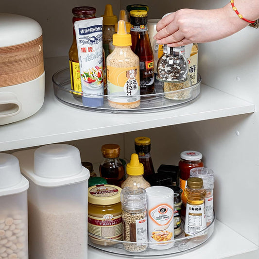 Lazy Susan Turntable, 10.5 Inch Spinning Cabinet Organizer