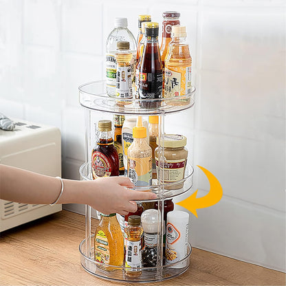 Lazy Susan Turntable, 10.5 Inch Spinning Cabinet Organizer