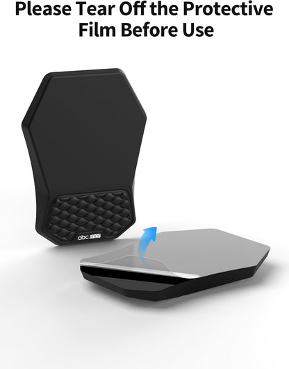 2-in-1 L-Shaped Desk Elbow Pads & & Mouse Pad Set with Wrist Rest, Black