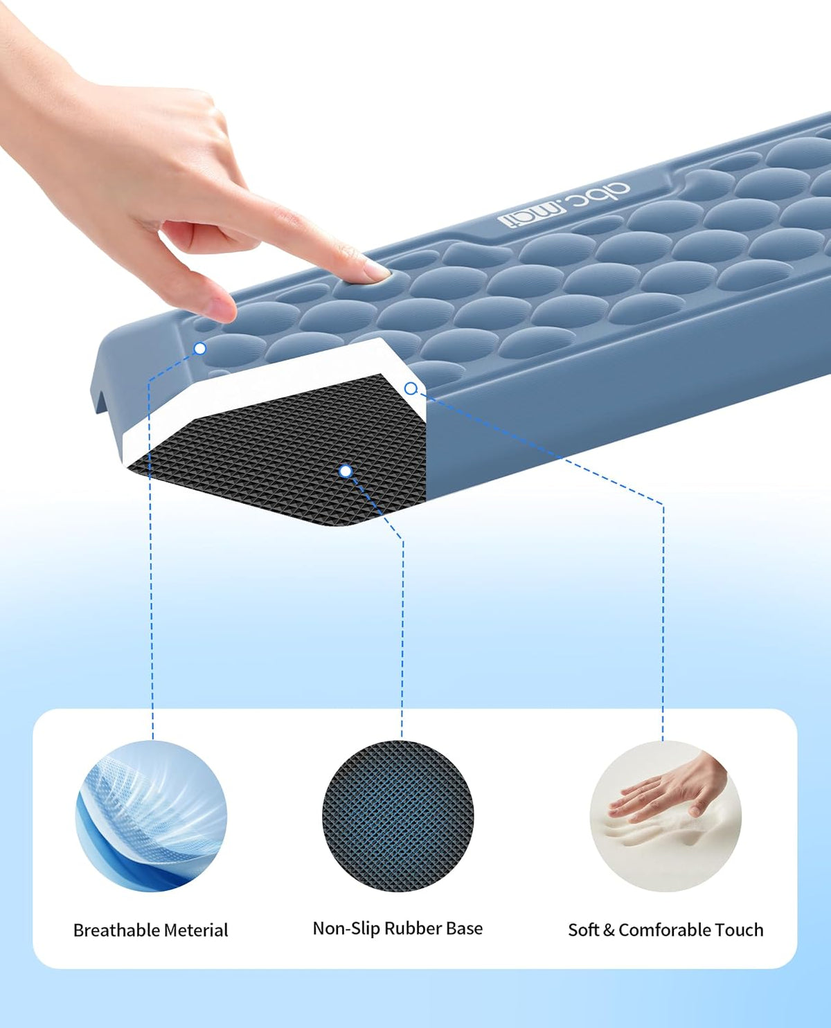 2-in-1 L-Shaped Desk Elbow Pads & & Mouse Pad Set with Wrist Rest, Black