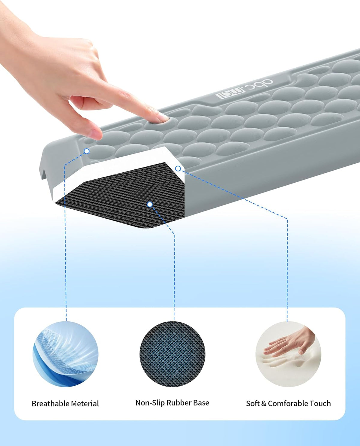 2-in-1 L-Shaped Desk Elbow Pads & & Mouse Pad Set with Wrist Rest, Black