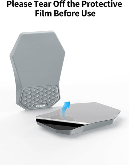 2-in-1 L-Shaped Desk Elbow Pads & & Mouse Pad Set with Wrist Rest, Black