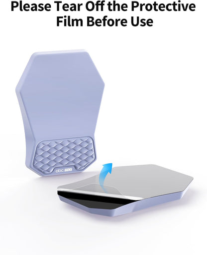 2-in-1 L-Shaped Desk Elbow Pads & & Mouse Pad Set with Wrist Rest, Black