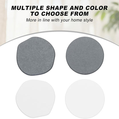 6Pcs Absorbent Diatomaceous Earth Coasters Set with Velvet Bottom