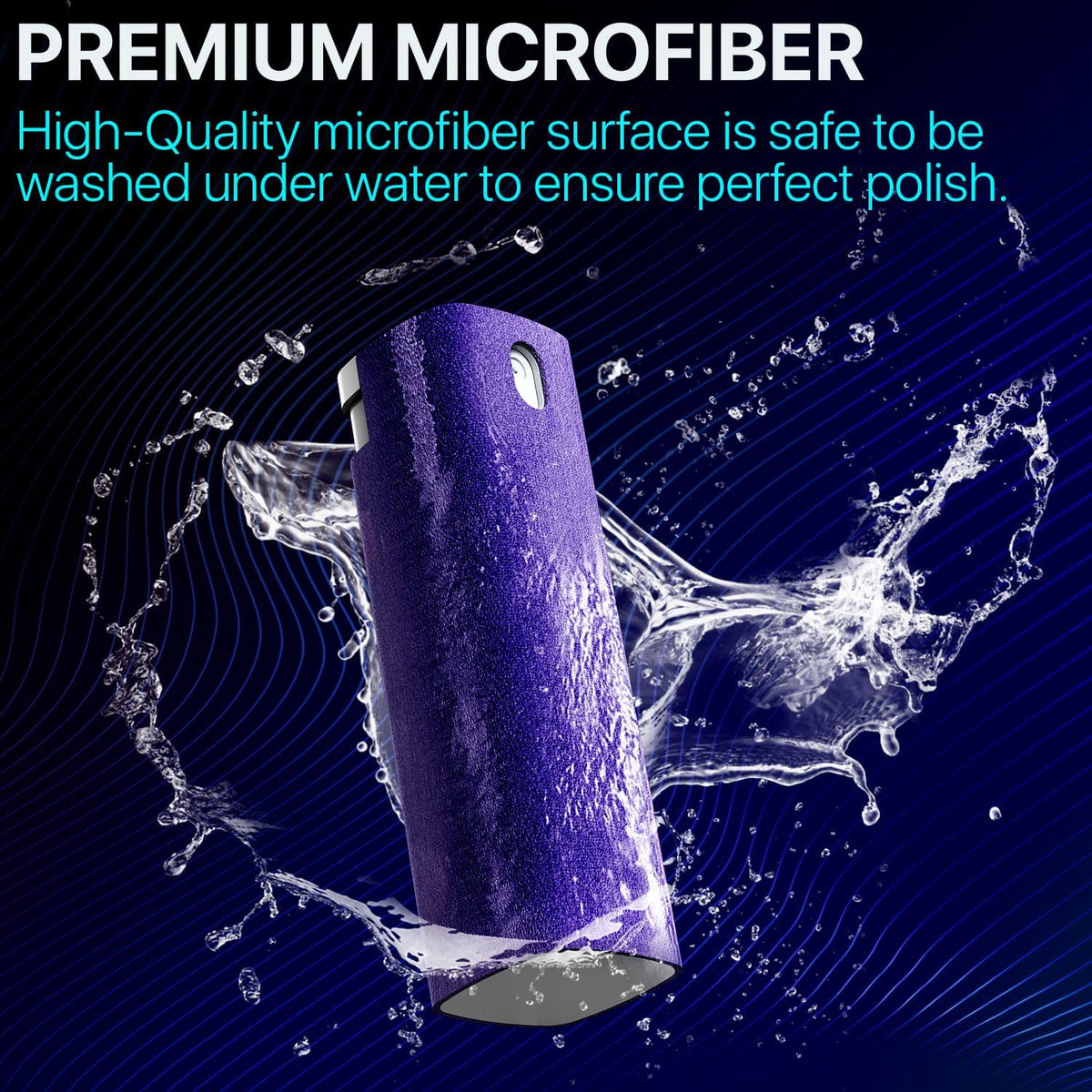 Mini Screen Cleaner Spray, 2-in-1 Touchscreen Mist Cleaner, Gray