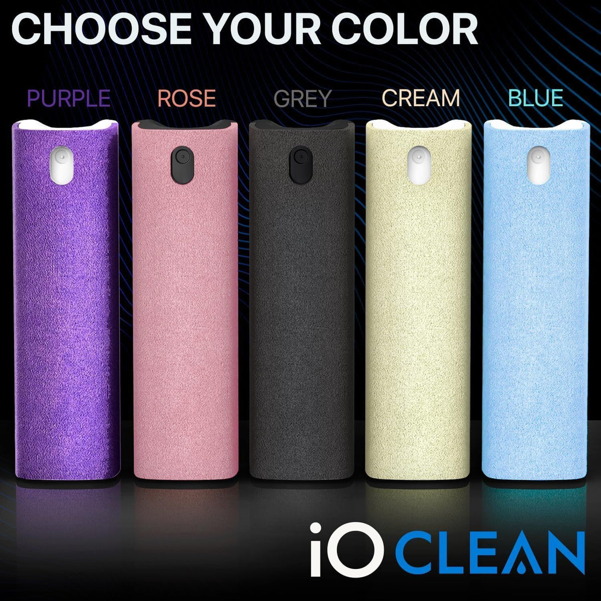 Mini Screen Cleaner Spray, 2-in-1 Touchscreen Mist Cleaner, Gray