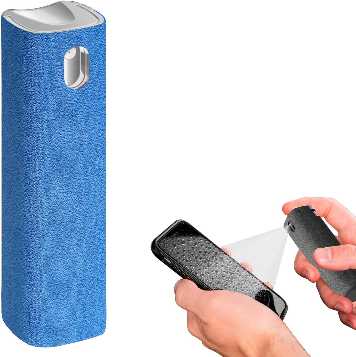 Mini Screen Cleaner Spray, 2-in-1 Touchscreen Mist Cleaner, Gray