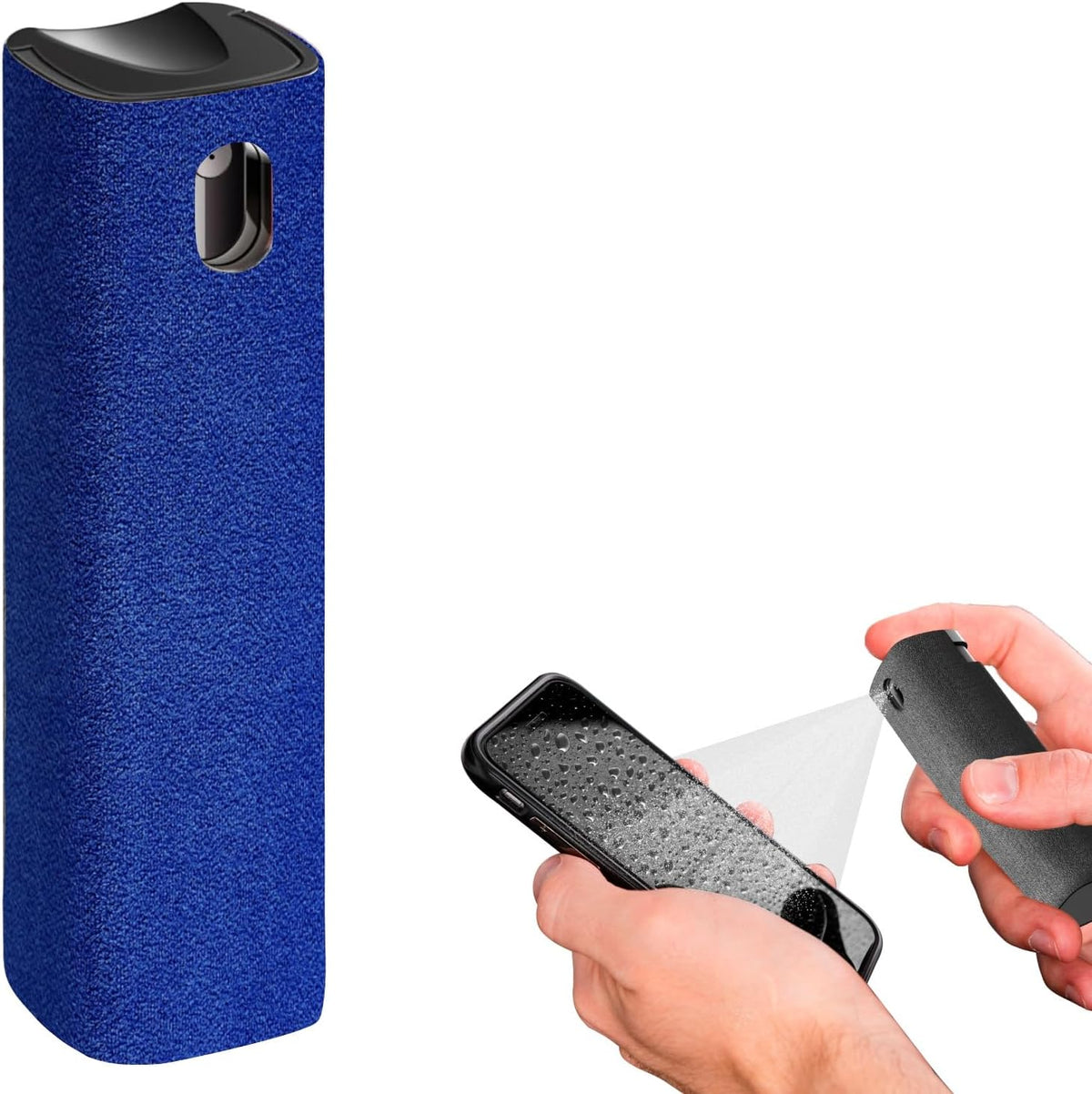 Mini Screen Cleaner Spray, 2-in-1 Touchscreen Mist Cleaner, Gray