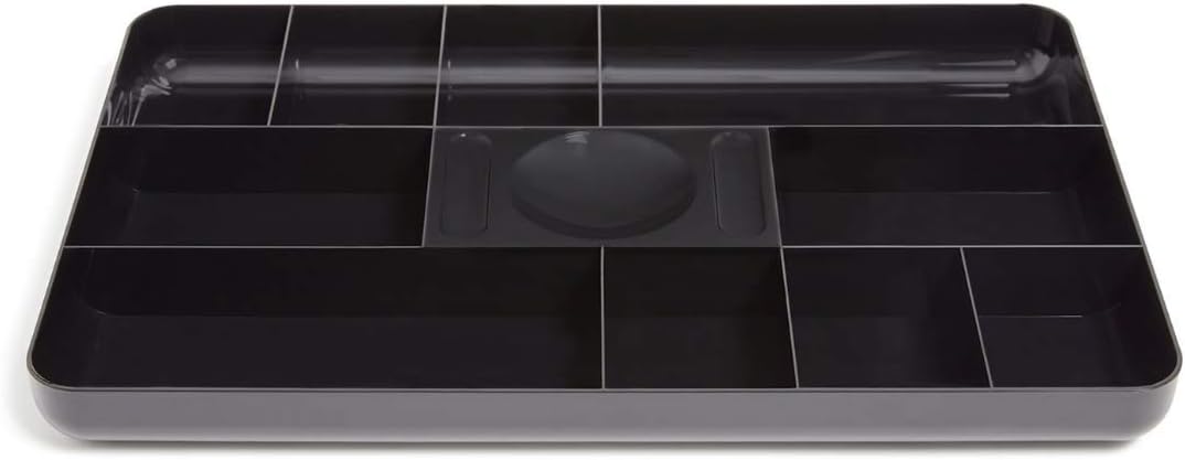 Desk Drawer Organizer Tray, 13-Compartment Office Desk Drawer Organizer Black