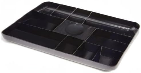Desk Drawer Organizer Tray, 13-Compartment Office Desk Drawer Organizer Black