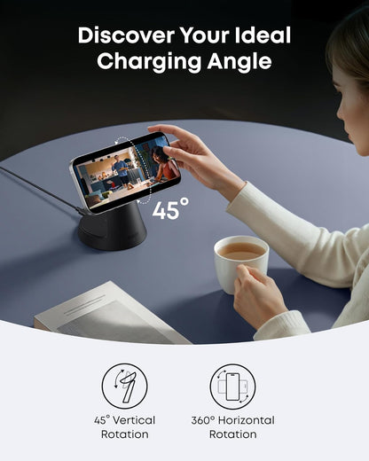 MagSafe Charger Compatible, MagGo 3-in-1 Qi2 15W Charging Station