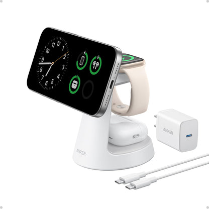 MagSafe Charger Compatible, MagGo 3-in-1 Qi2 15W Charging Station