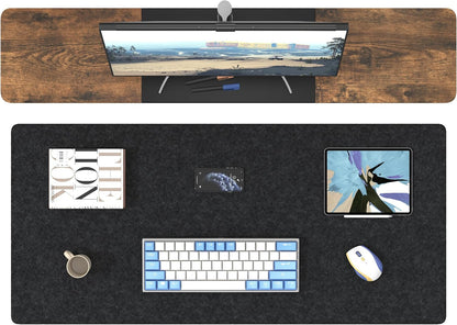 DAWNTREES Large Felt Desk Mat, 40''x16'' Full Keyboard and Mouse Pad