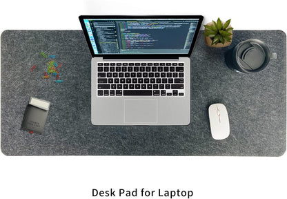 DAWNTREES Large Felt Desk Mat, 40''x16'' Full Keyboard and Mouse Pad