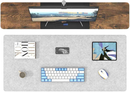 DAWNTREES Large Felt Desk Mat, 40''x16'' Full Keyboard and Mouse Pad
