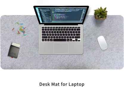 DAWNTREES Large Felt Desk Mat, 40''x16'' Full Keyboard and Mouse Pad