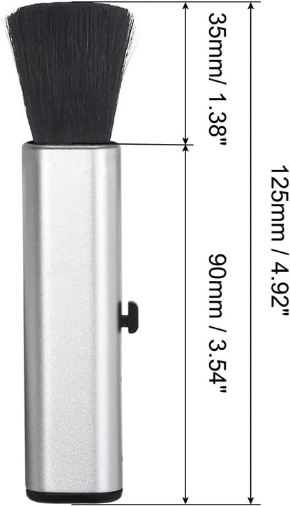 Keyboard Cleaning Brush, Telescopic Type Window Groove Cleaning Brush, for Laptop Computer Keyboard Window Silver