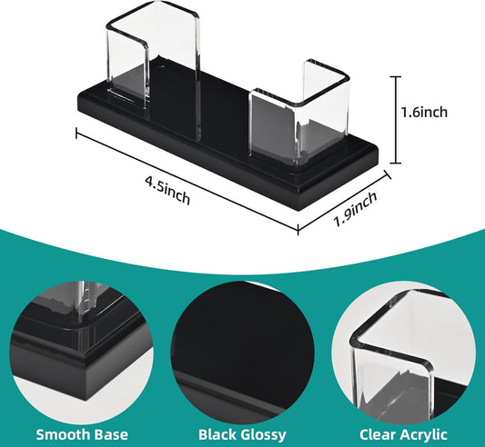 Business Card Holder for Desk，Acrylic Business Card Display Stand,Multiple Business Card Holders for Office, Exhibition, Home, Restaurant (slot 1)