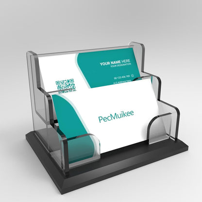 Business Card Holder for Desk，Acrylic Business Card Display Stand,Multiple Business Card Holders for Office, Exhibition, Home, Restaurant (slot 1)