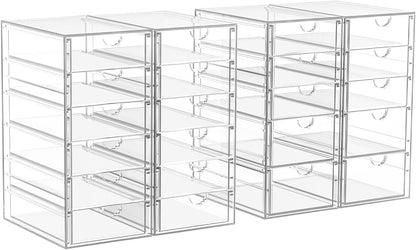 ARSTPEOE Acrylic 13-Drawer Storage & Makeup Organizer for Desk, Bath