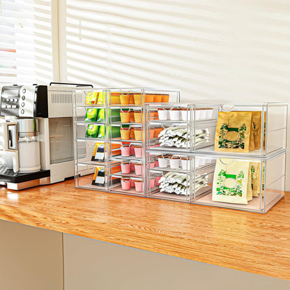 ARSTPEOE Acrylic 13-Drawer Storage & Makeup Organizer for Desk, Bath