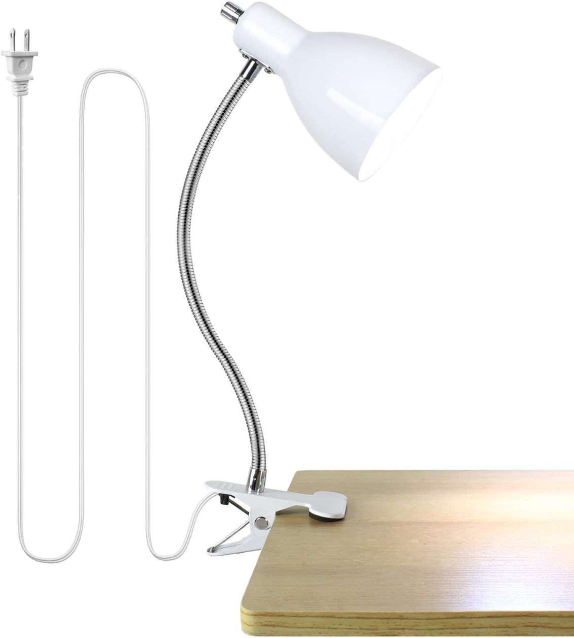Desk lamp Eye-Caring Table Lamps, 360°Rotation Gooseneck Clip Lamp