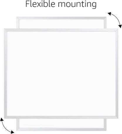 Small Dry Erase Whiteboard, Magnetic Bulletin Board, with Marker and Magnets, 11"W x 14"H, Aluminum Frame