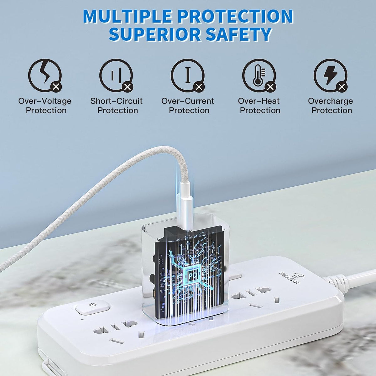 [Apple Certified] Magnetic Wireless Charger, 10FT Long 25W iPhone Magsafe Charger Fast Phone Charging Pad Wireless Magnetic Braid Cable Charge for iPhone 17/17 Pro/17 Pro Max/Air/16 ProMax/15/14/13/12
