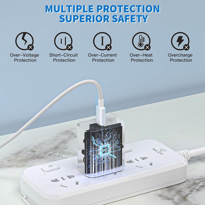 [Apple Certified] Magnetic Wireless Charger, 10FT Long 25W iPhone Magsafe Charger Fast Phone Charging Pad Wireless Magnetic Braid Cable Charge for iPhone 17/17 Pro/17 Pro Max/Air/16 ProMax/15/14/13/12