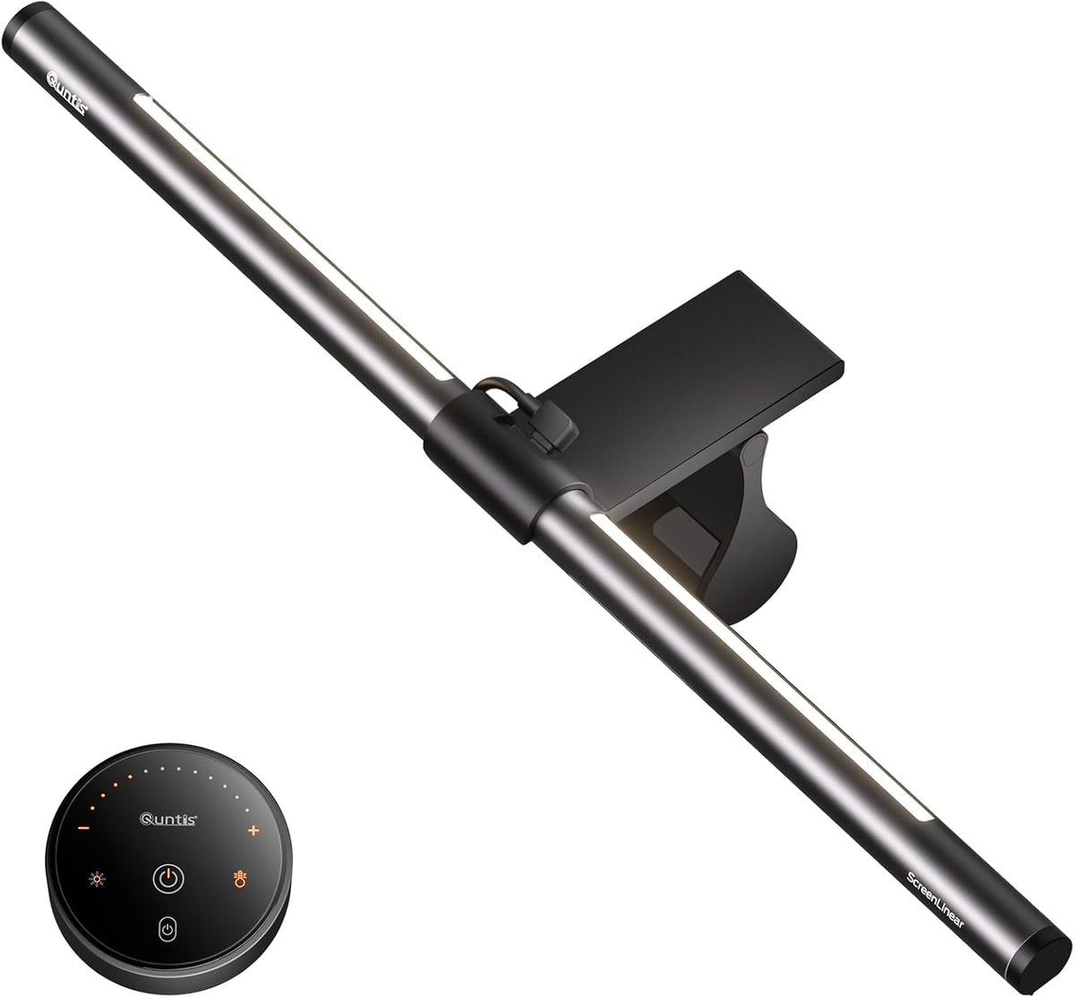 White Monitor Light Bar with Backlight, Desk Light with Remote