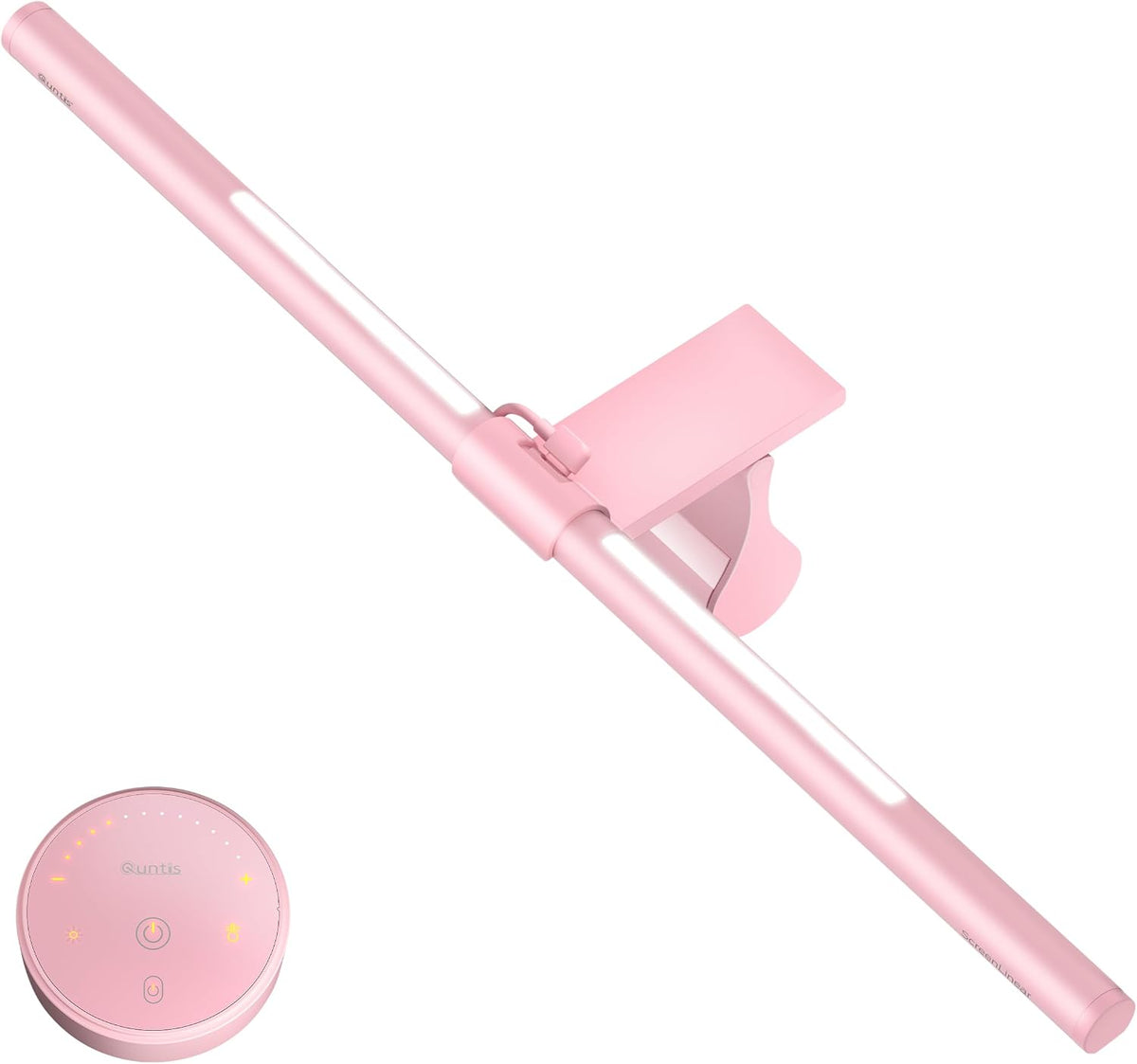 White Monitor Light Bar with Backlight, Desk Light with Remote