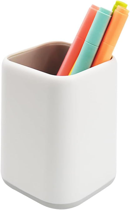 Pencil Holder, Pen Cup Makeup Brush Holder, Desktop Organizer Storage Case Scandinavian Design Stationery for School Home Office Supplies (Green)