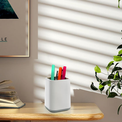 Pencil Holder, Pen Cup Makeup Brush Holder, Desktop Organizer Storage Case Scandinavian Design Stationery for School Home Office Supplies (Green)