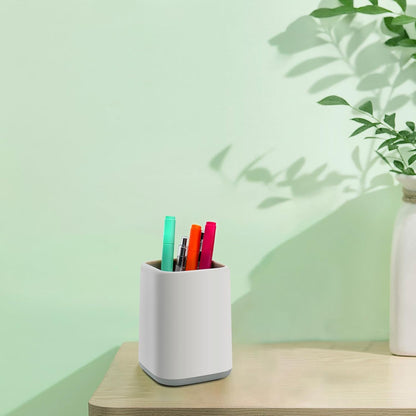 Pencil Holder, Pen Cup Makeup Brush Holder, Desktop Organizer Storage Case Scandinavian Design Stationery for School Home Office Supplies (Green)