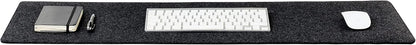 Premium Felt Desk Mat | Large 15.75" x 36" | Multifunctional Desk Pad for Home Office | Light Gray