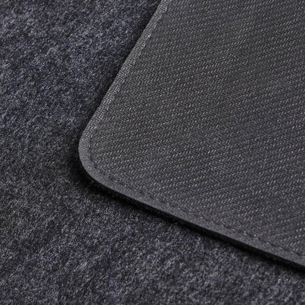 Premium Felt Desk Mat | Large 15.75" x 36" | Multifunctional Desk Pad for Home Office | Light Gray