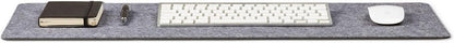Premium Felt Desk Mat | Large 15.75" x 36" | Multifunctional Desk Pad for Home Office | Light Gray
