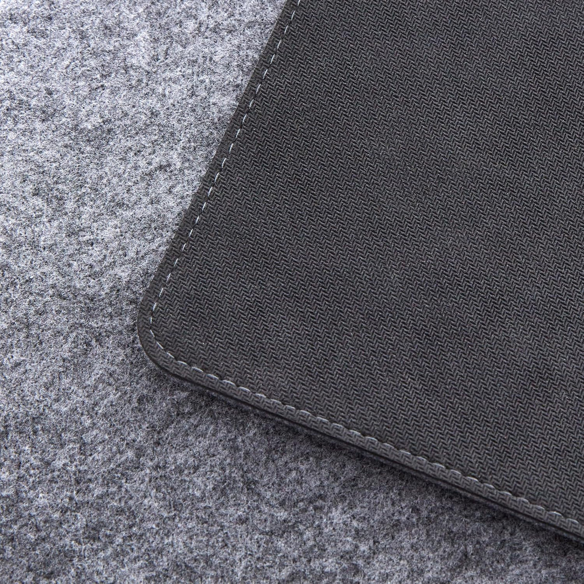 Premium Felt Desk Mat | Large 15.75" x 36" | Multifunctional Desk Pad for Home Office | Light Gray