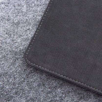 Premium Felt Desk Mat | Large 15.75" x 36" | Multifunctional Desk Pad for Home Office | Light Gray