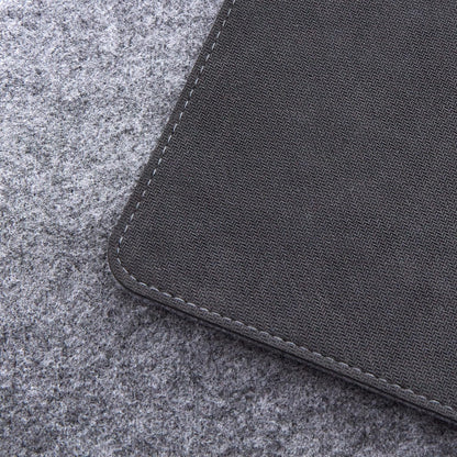 Premium Felt Desk Mat | Large 15.75" x 36" | Multifunctional Desk Pad for Home Office | Light Gray