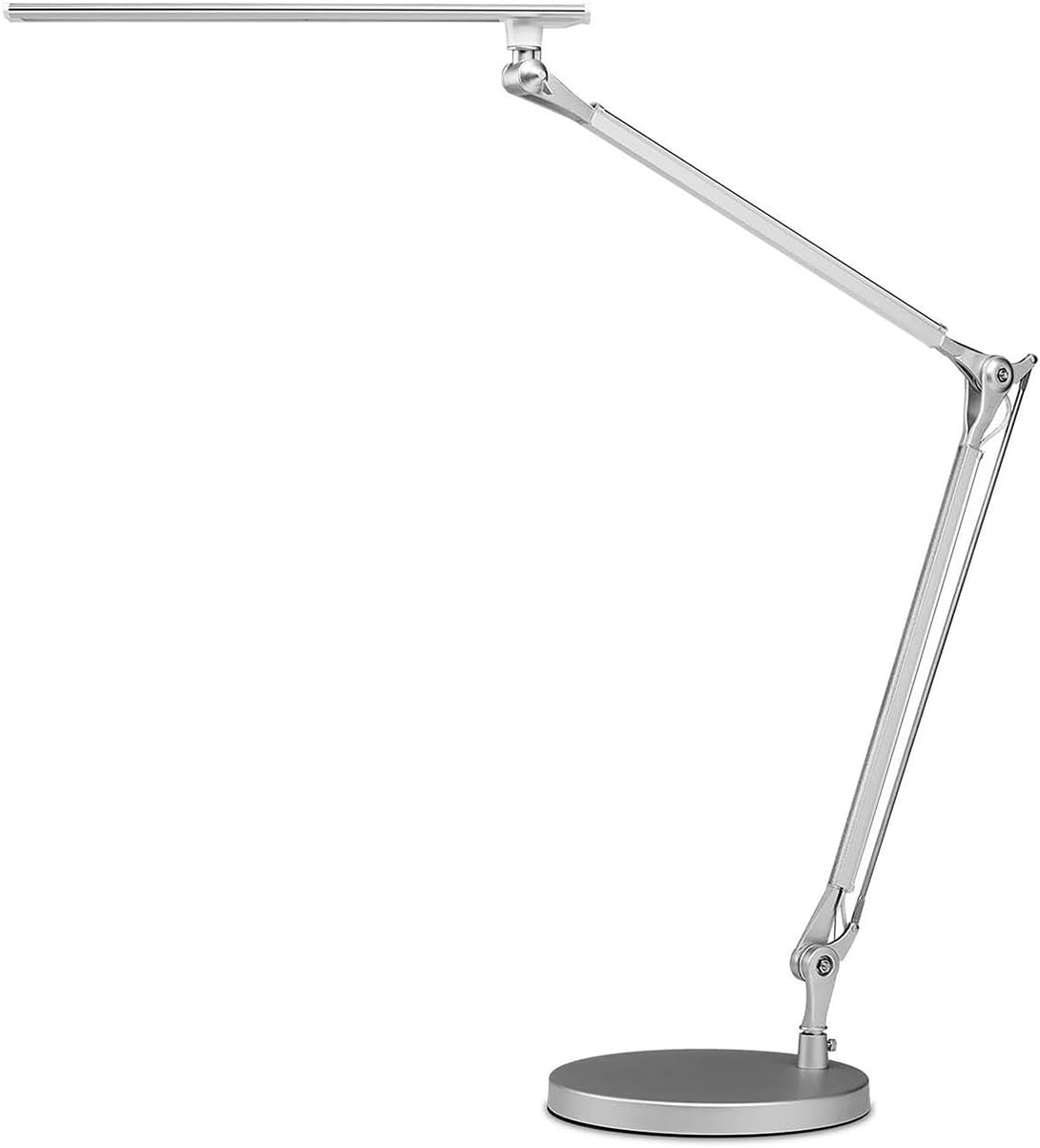E7 LED Desk Lamp with Clamp - Adjustable 3 Color Modes, Dimmable Black Architect Light for Standing Desk, Home Office, Dual Monitor Computer Work