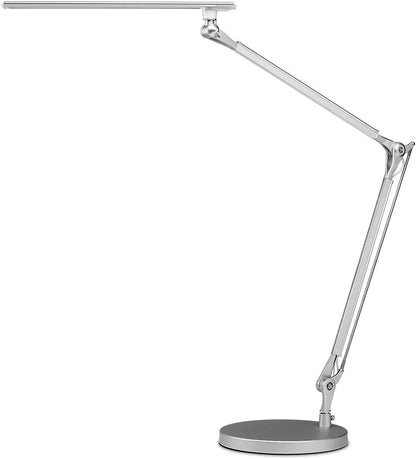 E7 LED Desk Lamp with Clamp - Adjustable 3 Color Modes, Dimmable Black Architect Light for Standing Desk, Home Office, Dual Monitor Computer Work