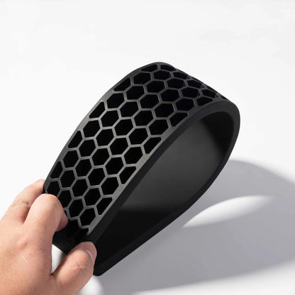 Silicone Wrist & Palm Rest, 12.89" Length – Supports 75% Compact Keyboard Series V1/V2/Q1/Q2/Q9 & Lemokey P1 (Pro/Max/HE) – Anti-Slip Base – Smooth & Washable - Black