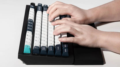 Silicone Wrist & Palm Rest, 12.89" Length – Supports 75% Compact Keyboard Series V1/V2/Q1/Q2/Q9 & Lemokey P1 (Pro/Max/HE) – Anti-Slip Base – Smooth & Washable - Black