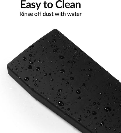 Silicone Wrist & Palm Rest, 12.89" Length – Supports 75% Compact Keyboard Series V1/V2/Q1/Q2/Q9 & Lemokey P1 (Pro/Max/HE) – Anti-Slip Base – Smooth & Washable - Black