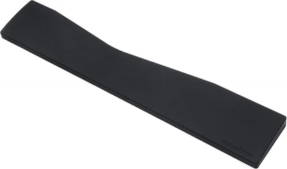 Silicone Wrist & Palm Rest, 12.89" Length – Supports 75% Compact Keyboard Series V1/V2/Q1/Q2/Q9 & Lemokey P1 (Pro/Max/HE) – Anti-Slip Base – Smooth & Washable - Black