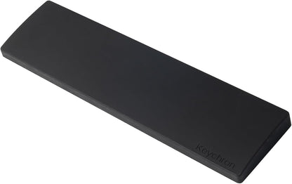 Silicone Wrist & Palm Rest, 12.89" Length – Supports 75% Compact Keyboard Series V1/V2/Q1/Q2/Q9 & Lemokey P1 (Pro/Max/HE) – Anti-Slip Base – Smooth & Washable - Black